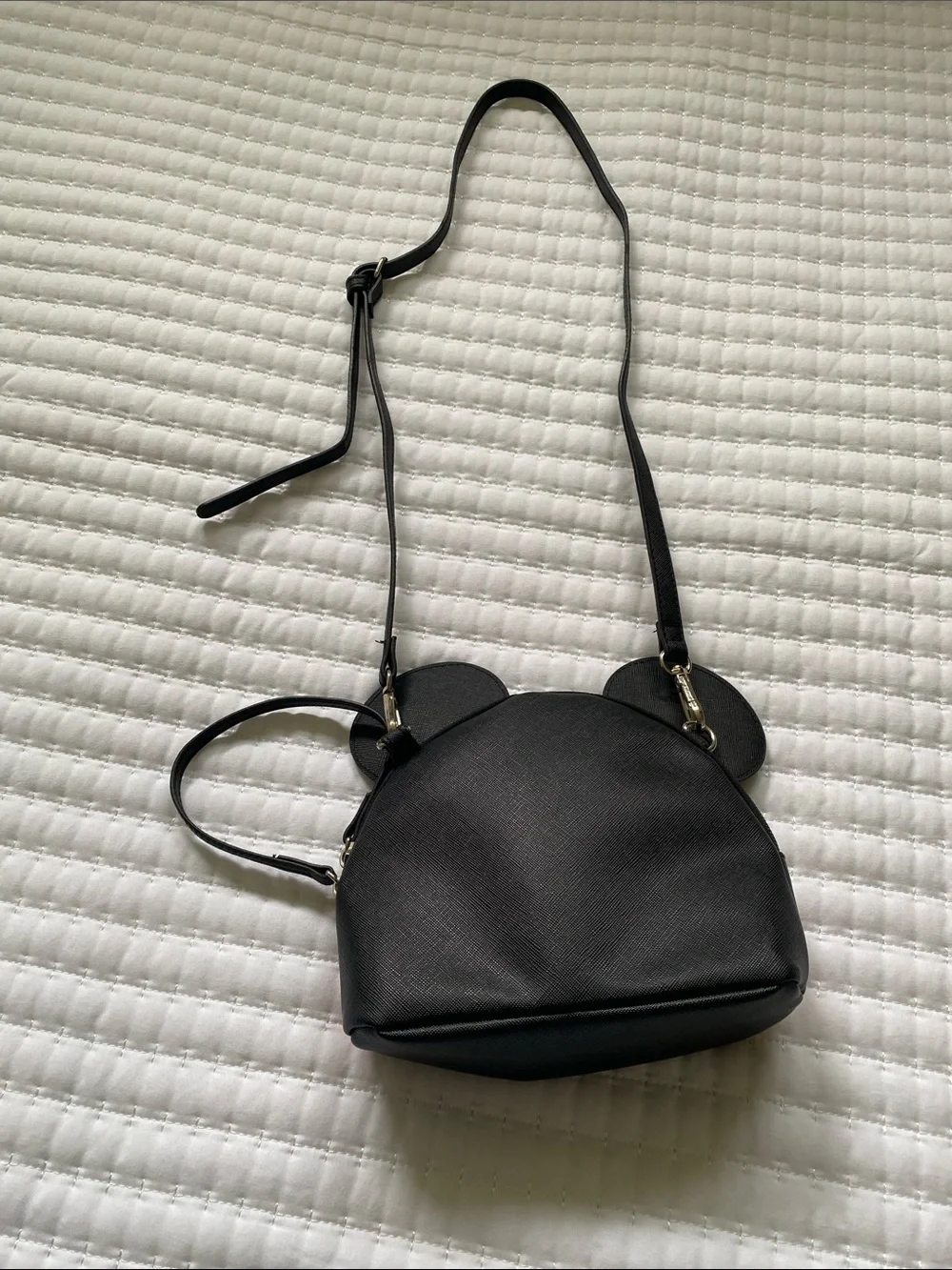 Disney Black and Red Mickey-Ear Kids Crossbody Wristlet Bag